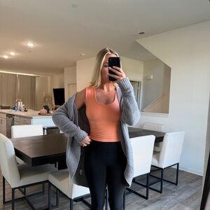 Orange Tank Top double lined
